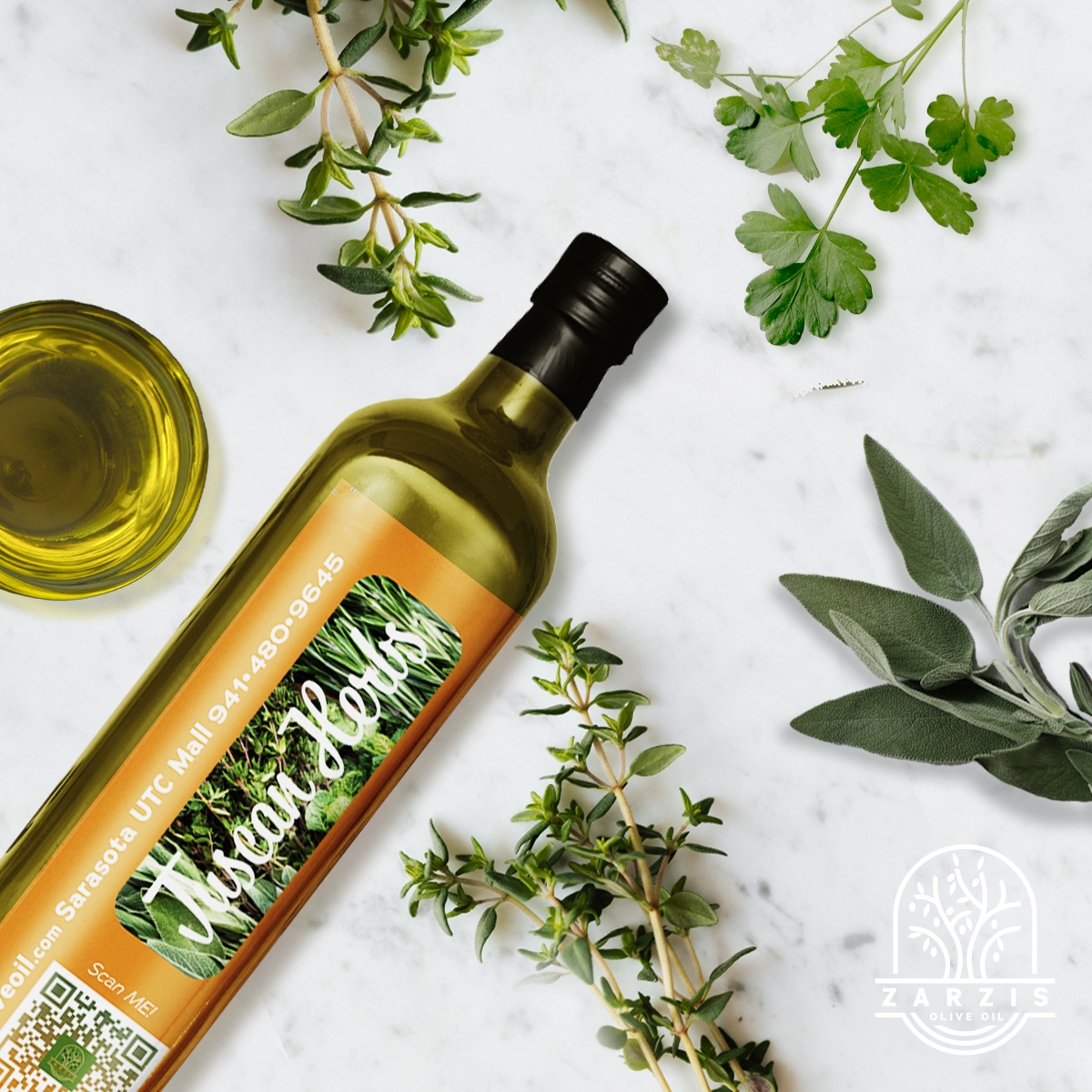 Tuscan Herbs Extra Virgin Olive Oil | Zarzis Olive Oil