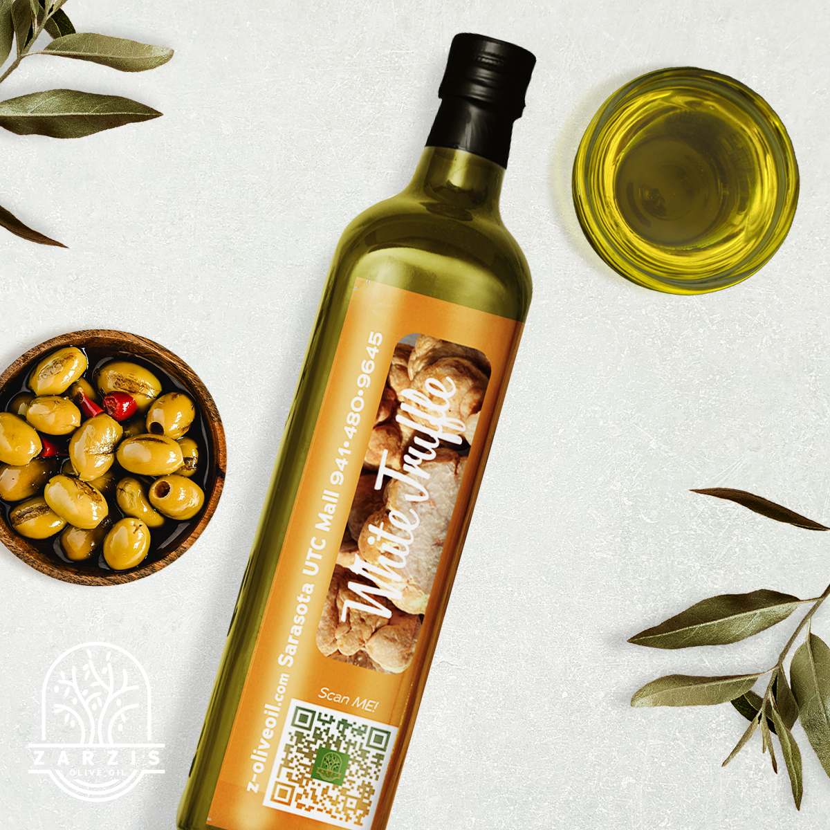 White Truffle Extra Virgin Olive Oil | Zarzis Olive Oil